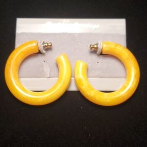 Yellow earrings